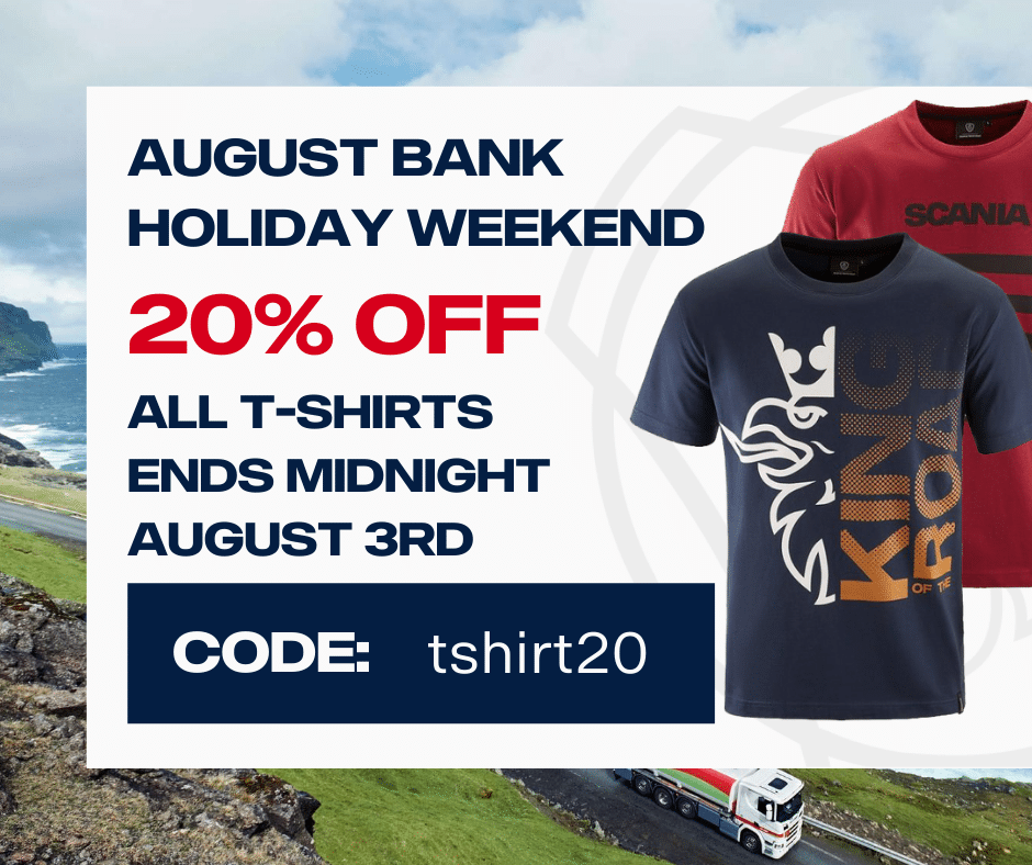 20% off t-shirts August Bank Holiday